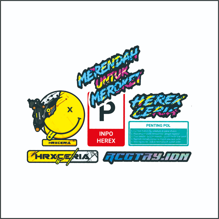Stiker Herex Ceria/Stiker pack herex ceria 6pcs stiker