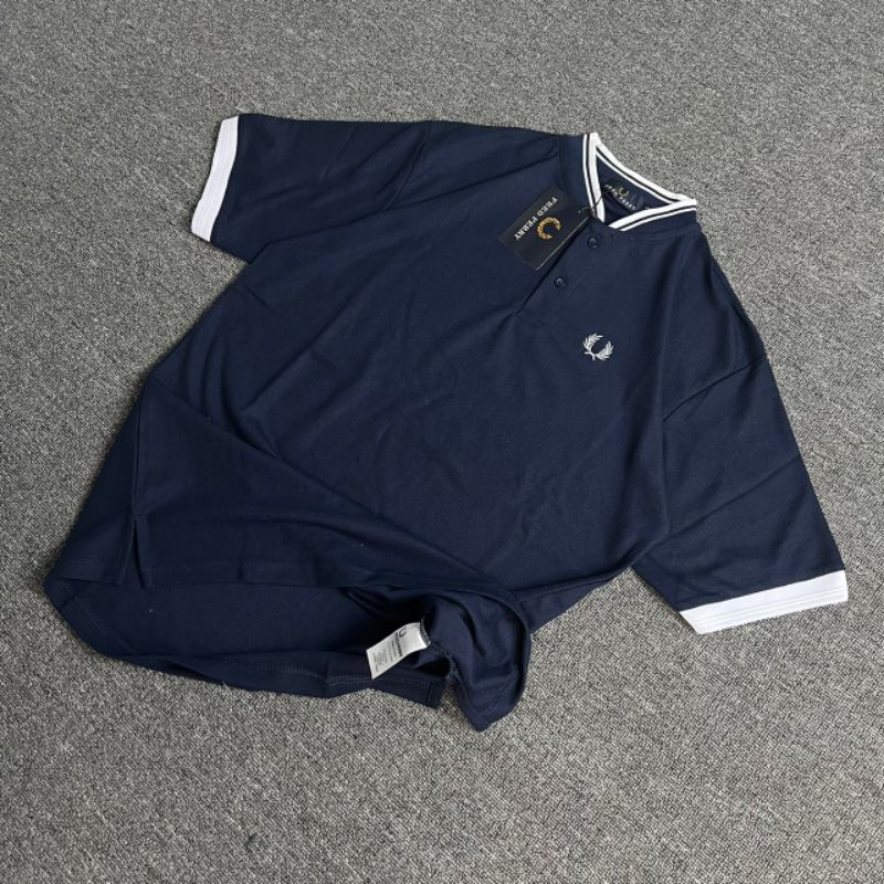 -FRMNSH- KAOS FREDPERRY NAVY BORDIR FULL TAG LABEL CASUAL