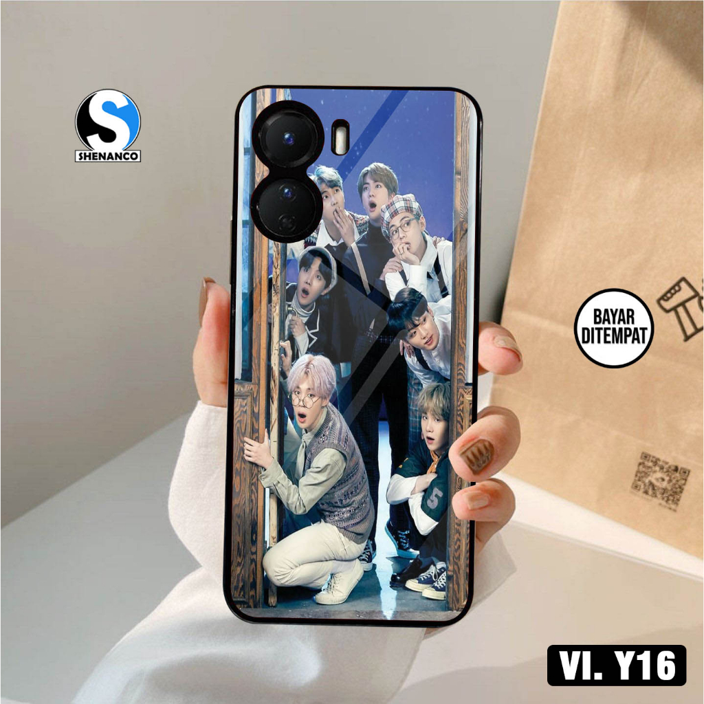 [COD]Promo Case Vivo Y16 Y20 Y21s Y35 Y12 Terbaru Gambar Motif BTS 03 Aesthetic Casing Hp Bisa Type 