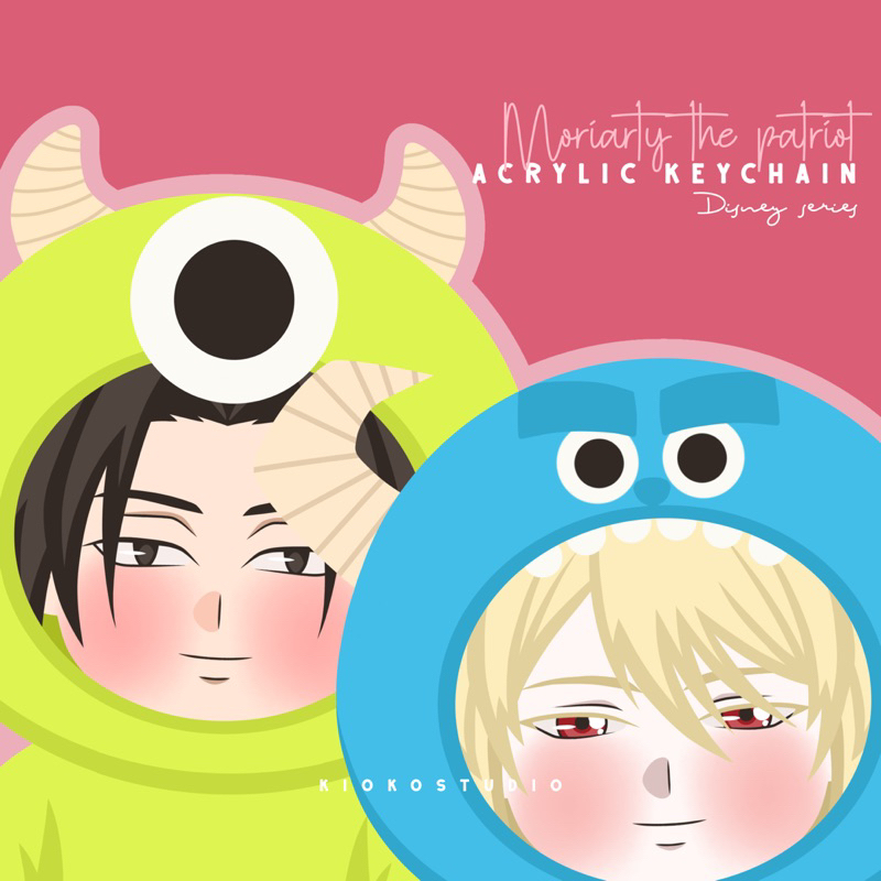 DISNEY SERIES | MORIARTY THE PATRIOT ACRYLIC KEYCHAIN BY KIOKOSTUDIO