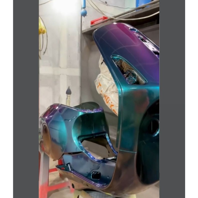 CAT BUNGLON BLUE GREEN PURPLE CAT MOBIL MOTOR