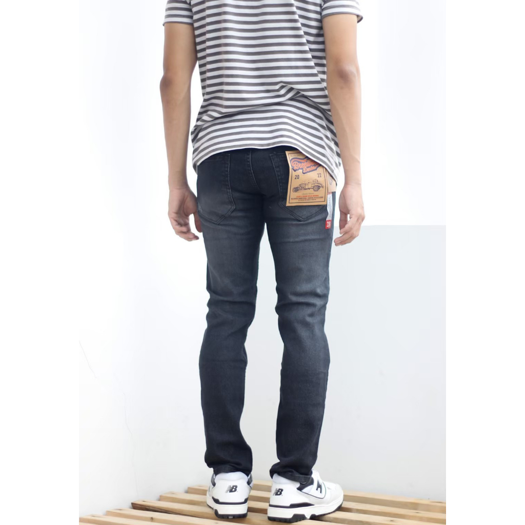 celana jeans sobek pria slimfit / jeans sobek pria panjang / jeans pria sobek lutut / jeans pria sobek tidak tembus