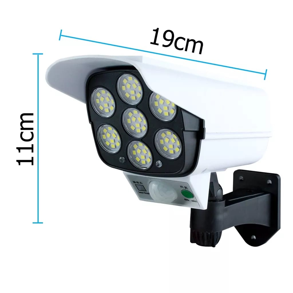 {DS} Lampu Solar Sensor Tenaga Surya 77 LED Lampu Model CCTV IP65 Waterproof YH 2178T