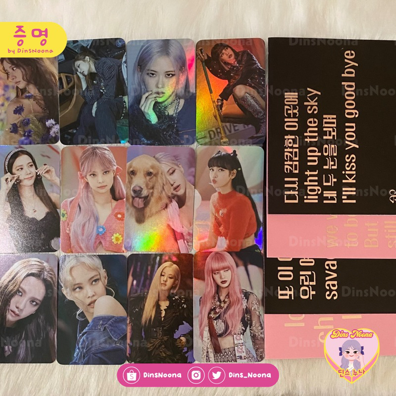 (Sharing) Blackpink Lyrics Card The Show Official Photocard