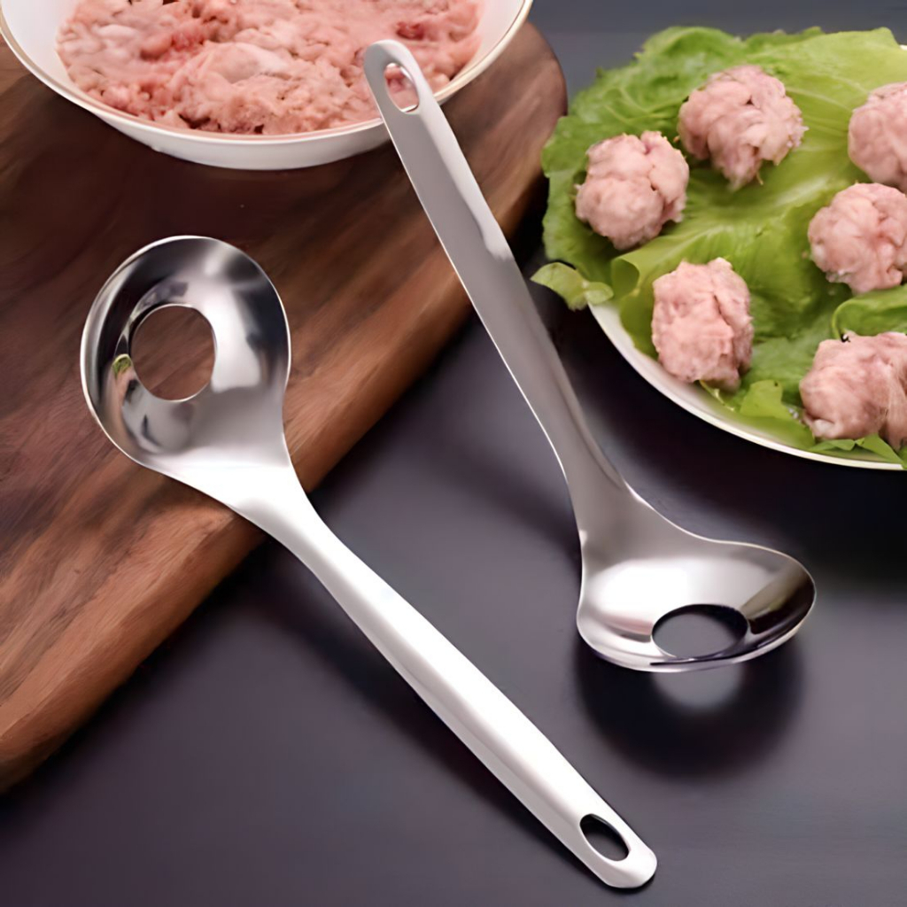 Sendok Cetakan Bakso / Alat Pembuat Bakso Stainless Steel / Meetball Maker