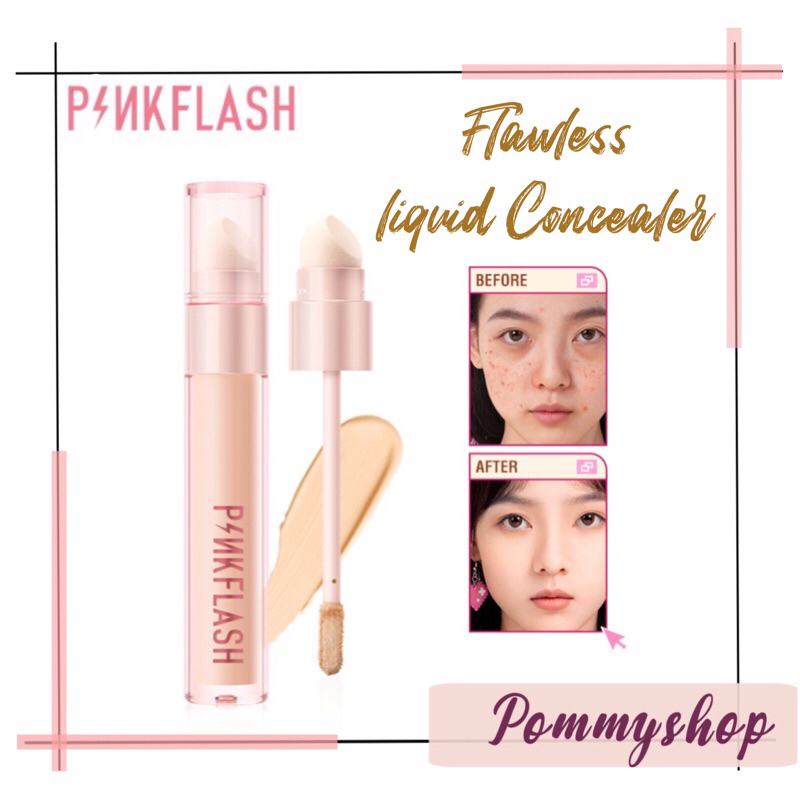 Pinkflash Flawless Liquid Concealer With Sponge Brush