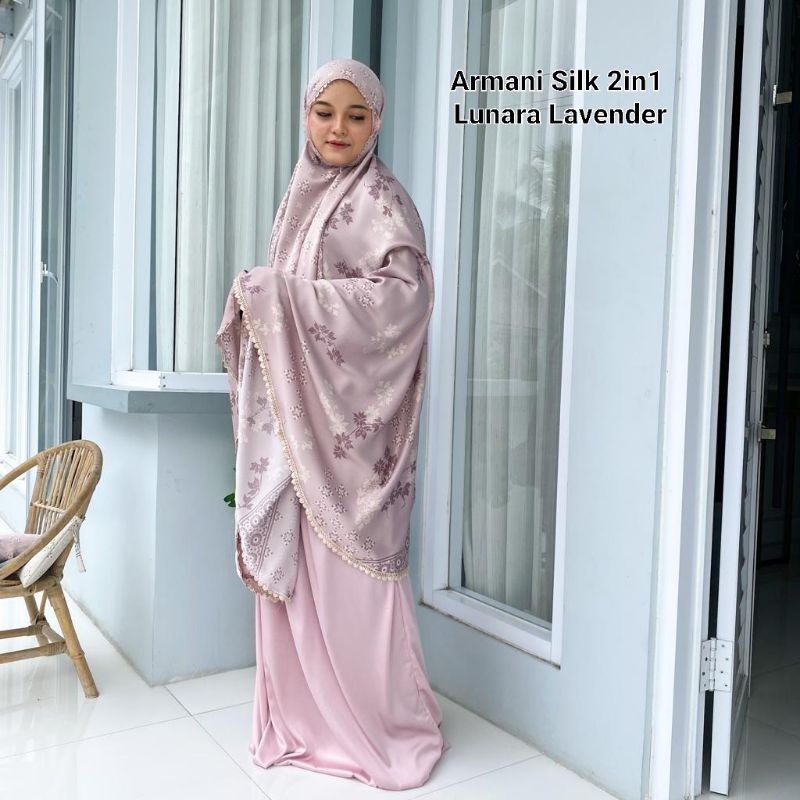 Mukena Armani Silk Lunara 2in1 Jumbo