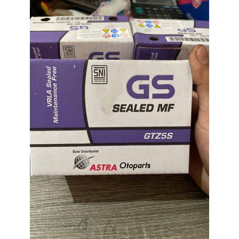 aki GS gtz5s/untuk motor vario,beat,mio j,vixion new,beat fi old/new dijamin ORIGINAL