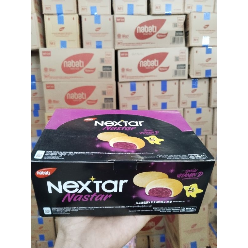 

NEXTAR Nabati Brownies Krimero Cokelat Nanas Strawberry Blueberry 1 bok isi (10.pcs)