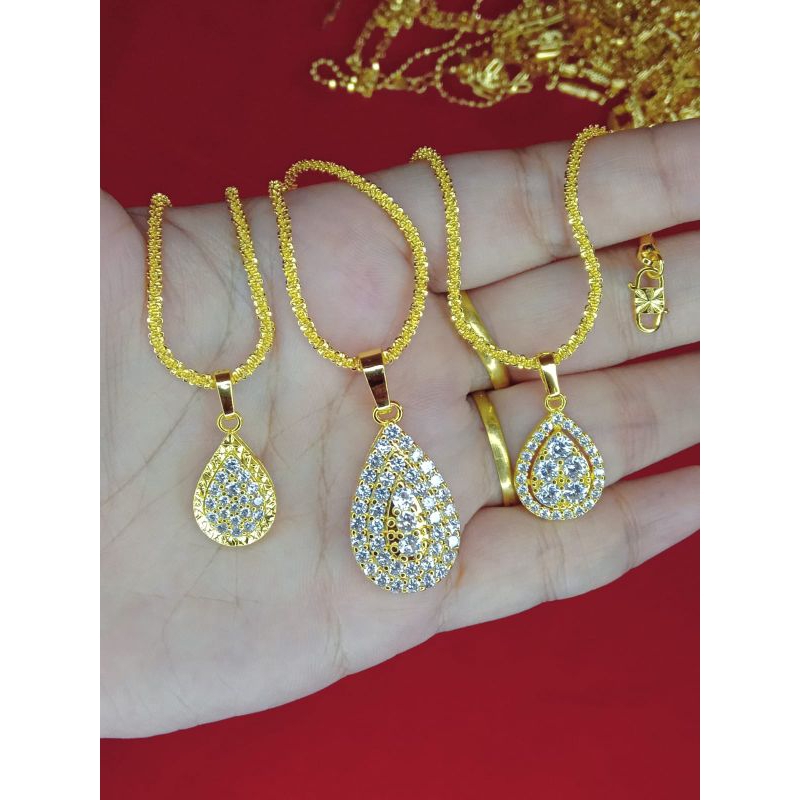 kalung nanas titisan lapis emas 24k