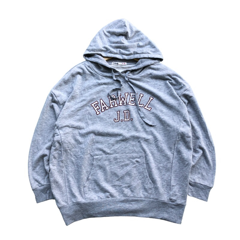 Jaket jumper jemper Hoodie oversize abu abu gambar #trz156 original brand asli ori murah