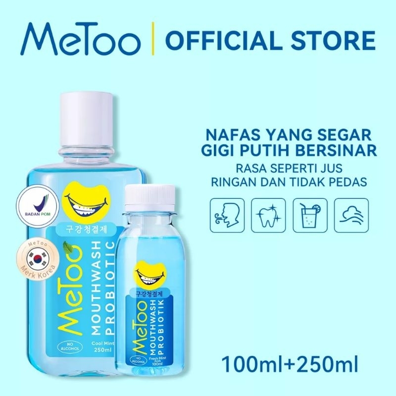 METOO MOUTH WASH PROBIOTIK | OBAT KUMUR 100ML