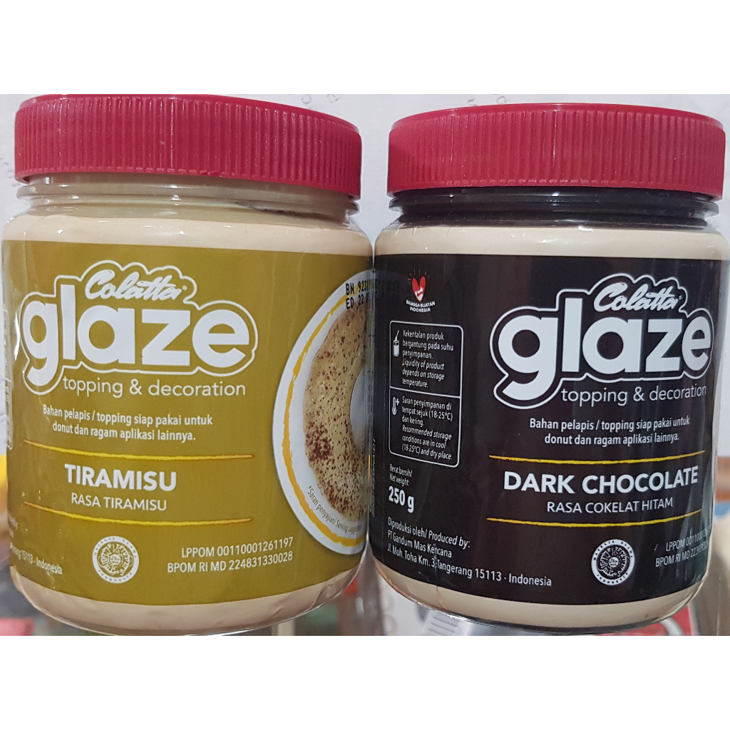 

Selai Coklat / GLAZE COLATTA DARK / TIRAMISU 250gram