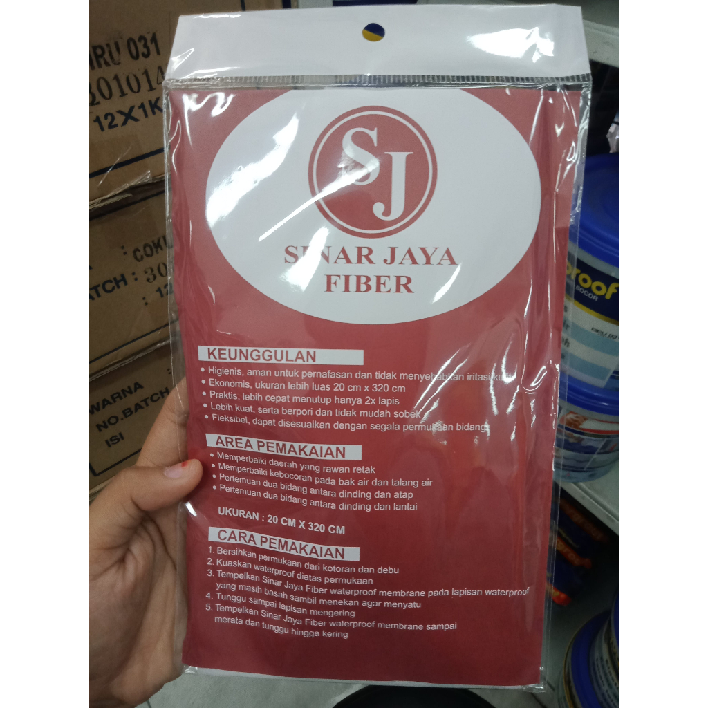 SERAT FIBER TISUE MEMBRAN MEREK SINAR JAYA FIBER / SERAT MEMBRAN TISUE / NODROP MEMBRANE / KAIN KASA