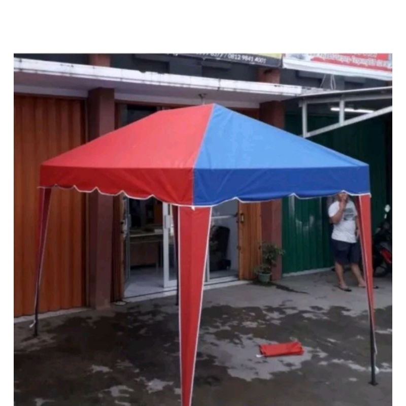 TENDA CAFEE FULL SET UKURAN 2X3 SISTEM BONGKAR PASANG