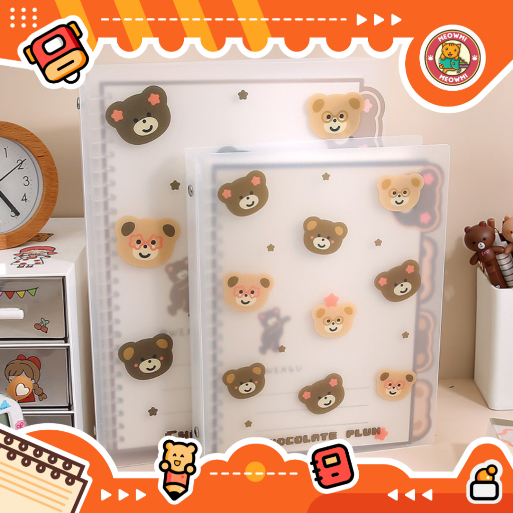 

Buku Binder Kuliah A5 B5 Notebook Ring Motif Beruang Bear Lucu Aesthetic Isi 60 Lembar MB0136