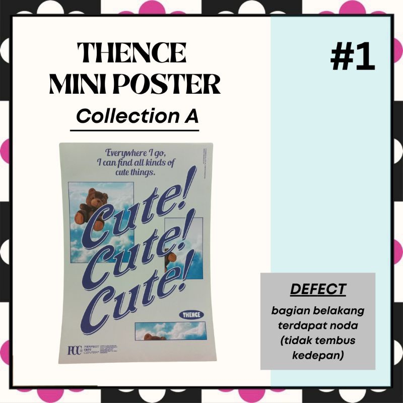 THENCE MINI POSTER COLLECTION A