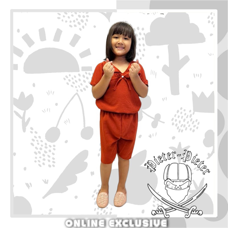 Setelan Anak Cringkel Daily Model Lili Airflow Usia 3-12 Tahun