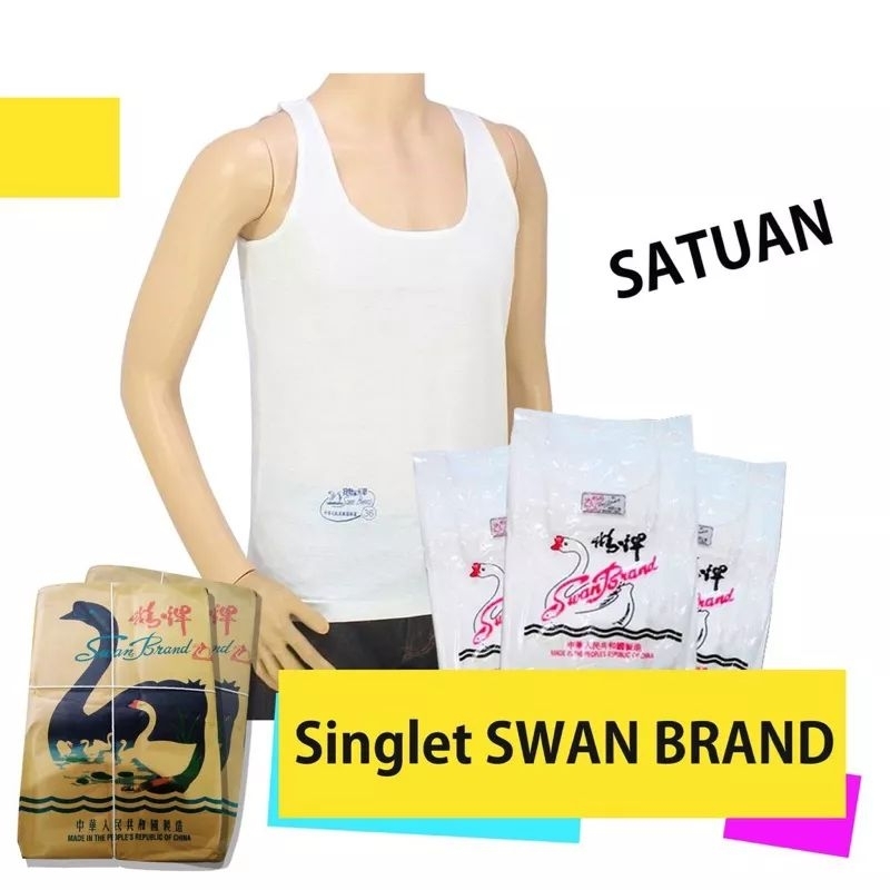 KAOS SINGLET PRIA KAOS DALAM SWAN BRAND MURAH