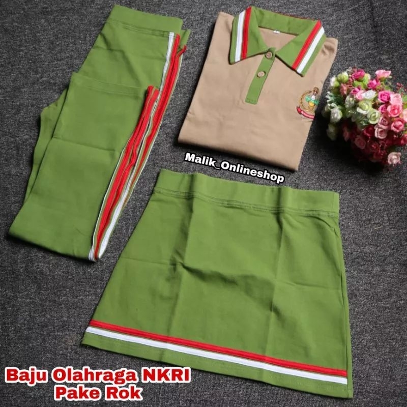 PSO NKRI persit Baju olahraga persit full spandek dan rok