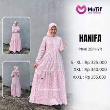 GAMIS REMAJA HANIFA BY MUTIF