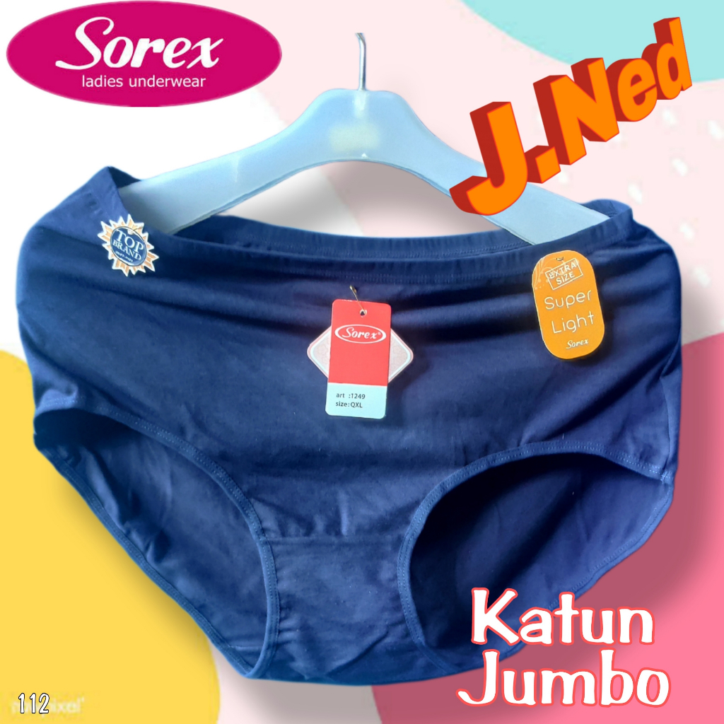 J112 SOREX CELANA DALAM WANITA JUMBO, CELANA DALAM WANITA BIG SIZE, CD WANITA XXXL - XXXXXL