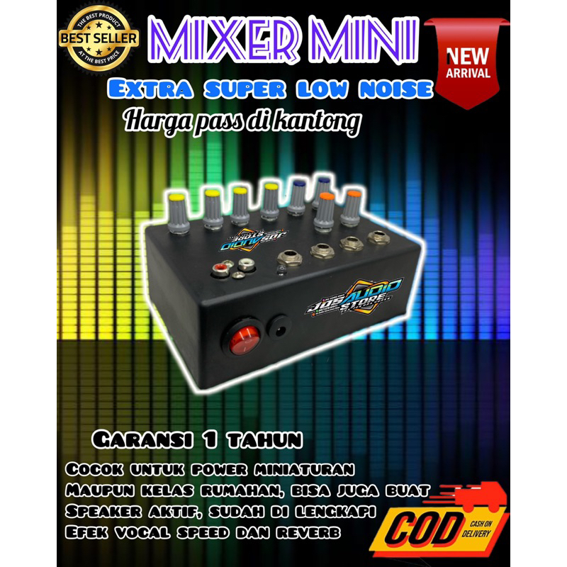 Mixer Mini 4 Chanel efek Speed Dan reverb
