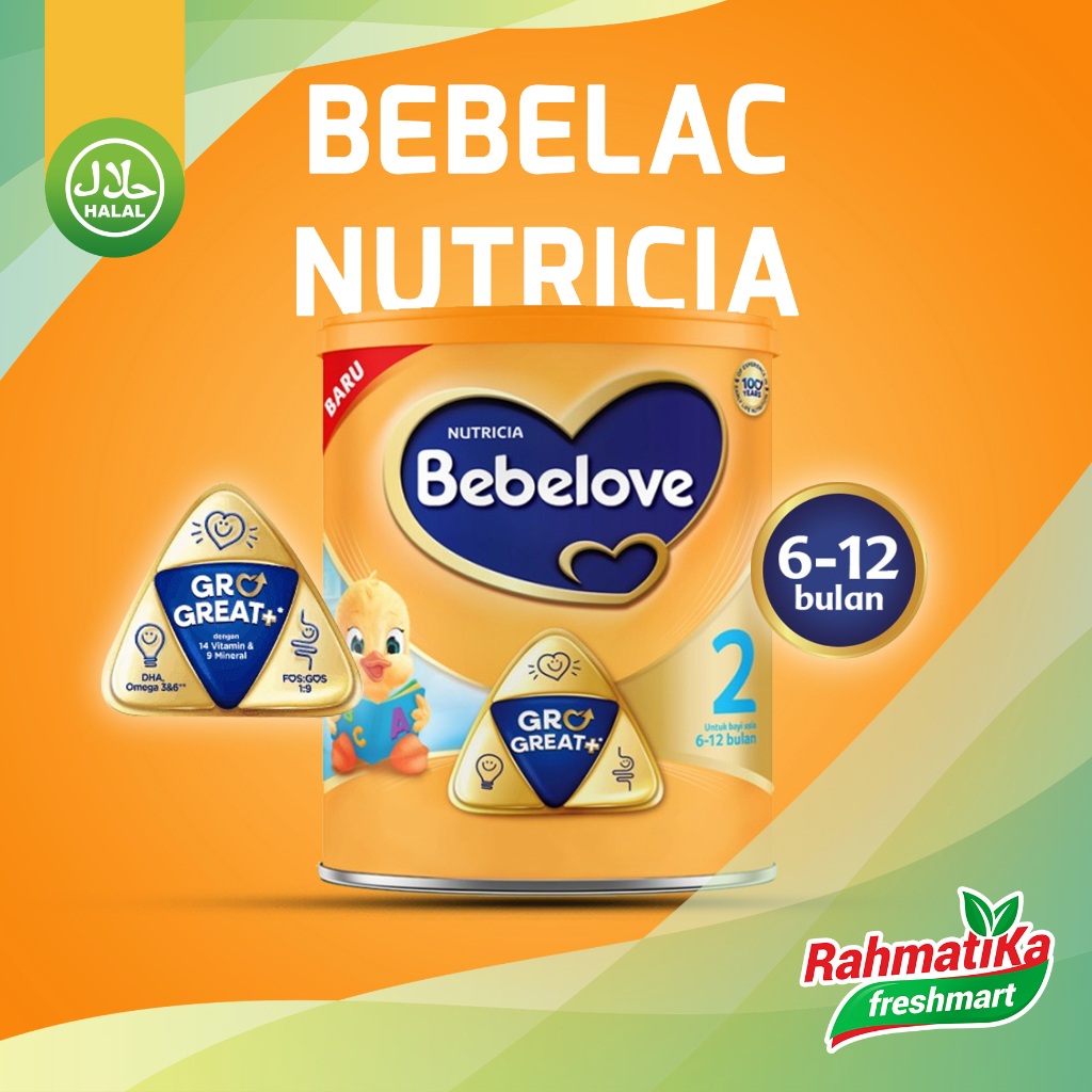 Nutricia Bebelove 2 GroGreat+ Susu Formula Bayi Bubuk 800g (Kaleng)