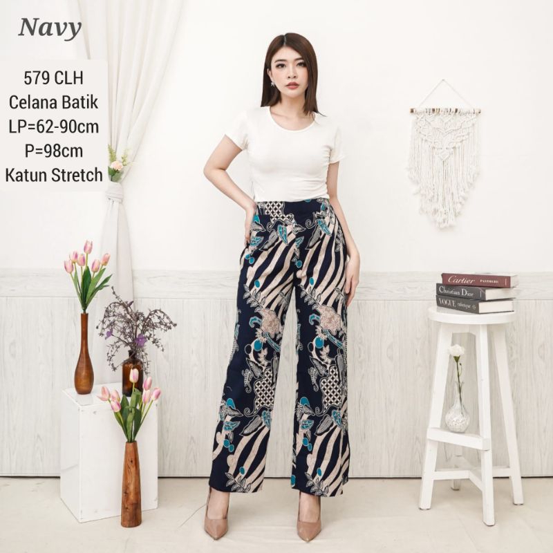 CELANA BATIK SIERA PANTS BAWAHAN KULOT WANITA 579 BAJU FASHION CEWEK