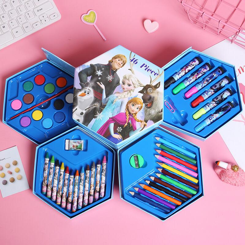 

HJK [JUALSEMUA18]Crayon set 46pcs 4in1 pensil cat warna/ alat seni/ pensil cat menggambar melukis