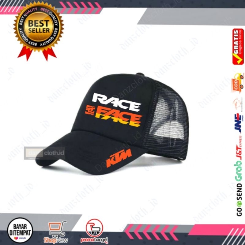 Topi Jaring Pria Dewasa Race Face  - Trucker Dewasa Race Face Premium