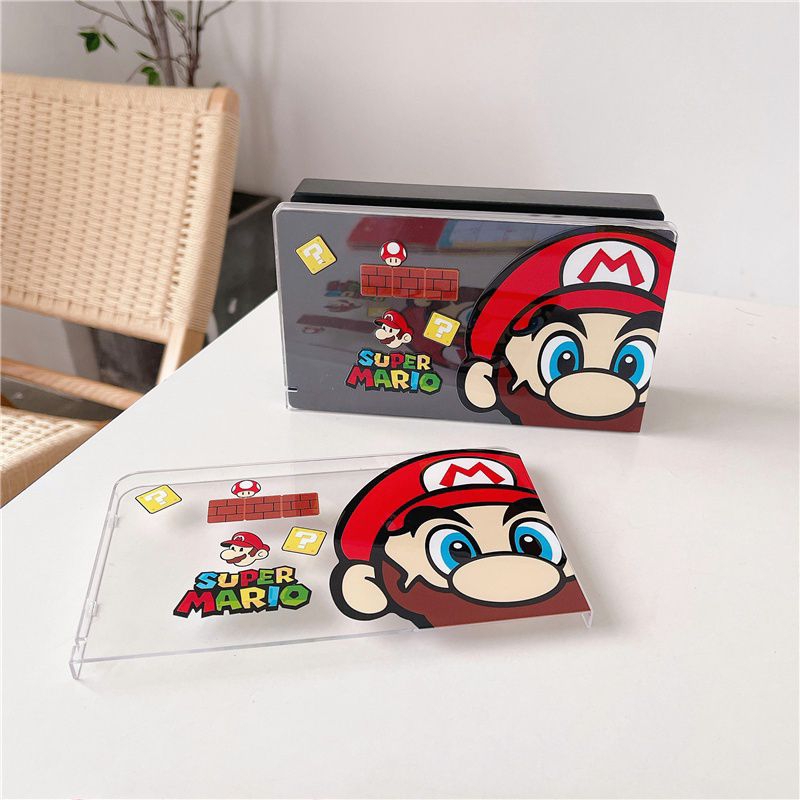 Dock Case Nintendo Switch OLED v2 v1 Casing Mario Bros Super Docking