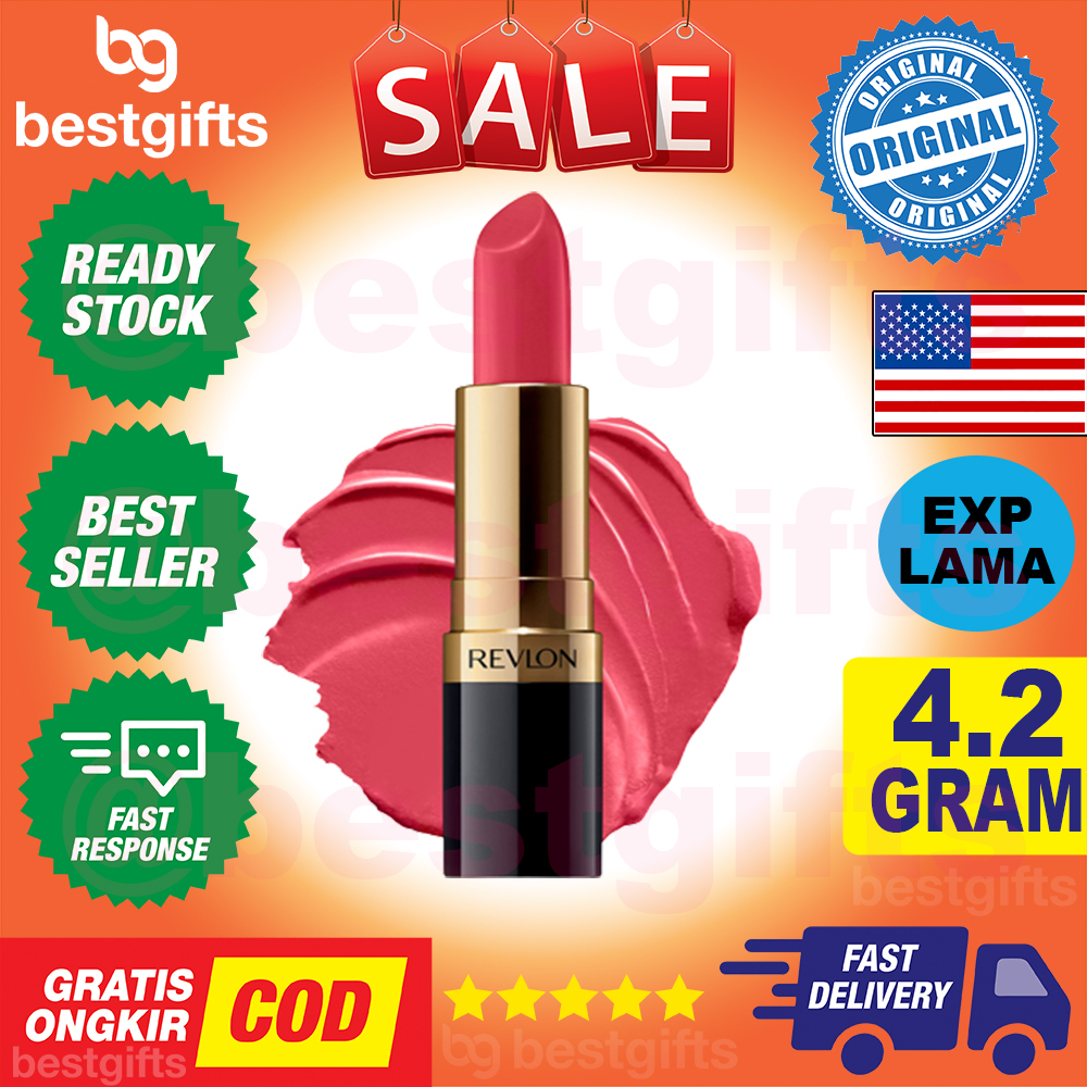 REVLON SUPER LUSTROUS LIPSTICK LIPSTIK DAPAT MELEMBABKAN BIBIR 131GINGER ROSE 4.2 GRAM