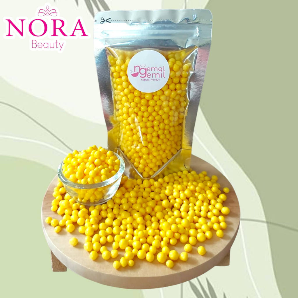 

Sprinkle Bola Warna Kuning / Chocoball Yellow Banana Topping Kue Kemasan Pouch Premium //murah