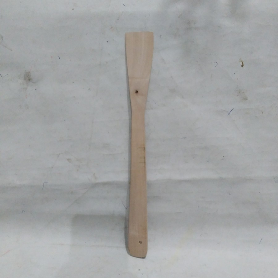 Sutil Sodet spatula teplon teflon kayu ujung lurus