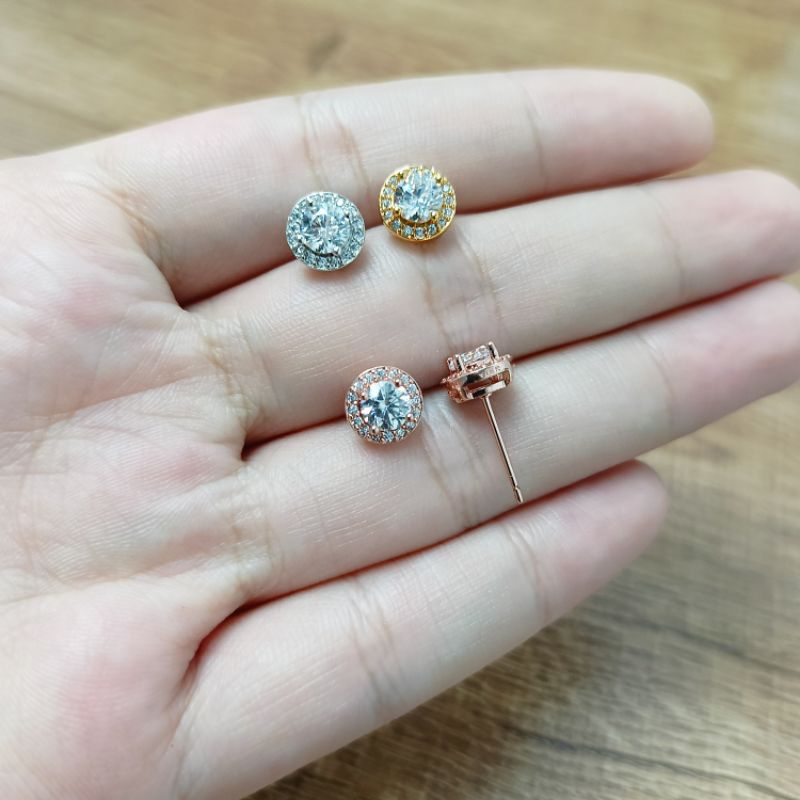 Anting solitaire premium model tusuk