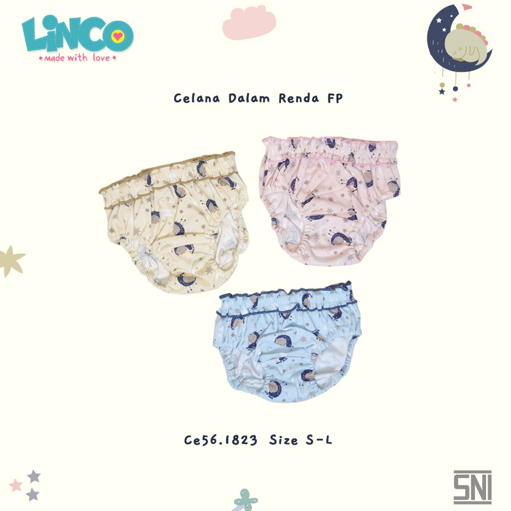 Linco Celana Dalam Anak Wanita S M L Per 1 PCS