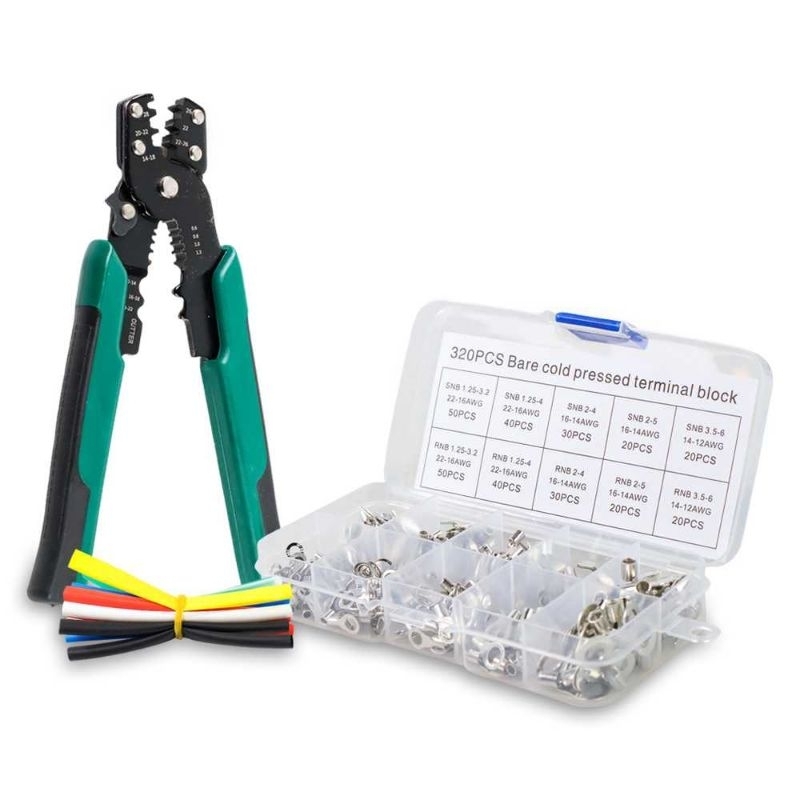 Set 320pcs Tang Crimp Skun Connector Kabel Terminal Multifungsi-SC6-26
