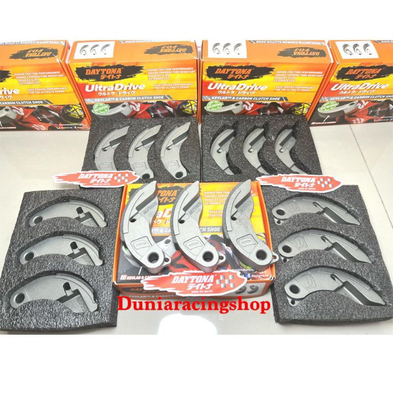 Kampas Ganda Daytona Kevlar Nmax Aerox PCX 150 ADV Vario 110 Vario125 Vario 150 Vario 160 Mio M3 Mio j Fino 115 fi Fino 125 X Ride Mio Soul GT125 Xeon Lexi Fazzio Nouvo Beat Fi Beat karbu Beat Deluxe Scoopy Beat Esp Suzuki Nex Address
