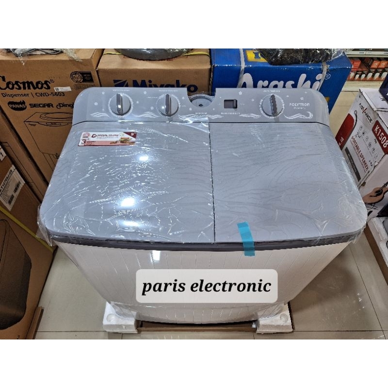 MESIN CUCI POLYTRON 9KG PWM 9076 HIJAB (FREE ONGKIR CILEGON)