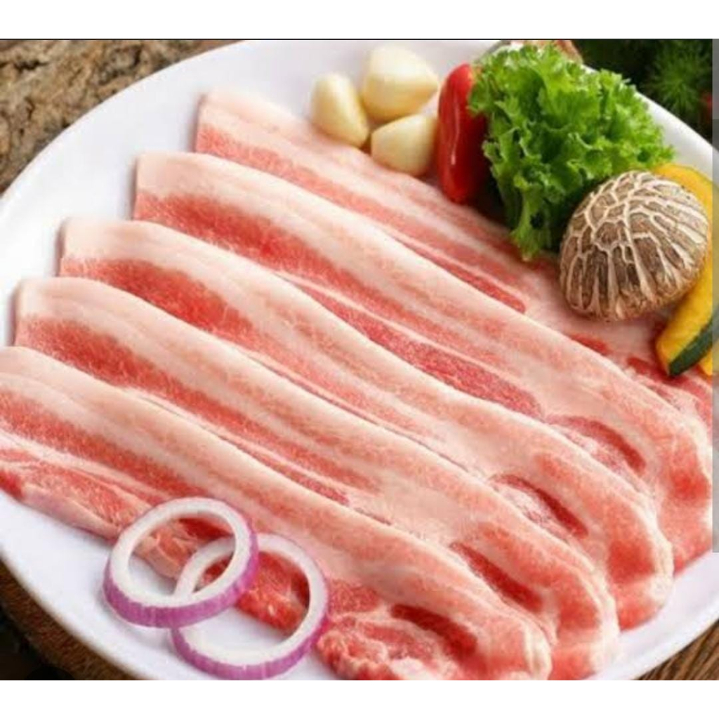 

Babi Organik DAGING IRIS BBQ 300 gr daging babi organik nathalia farm organic pork