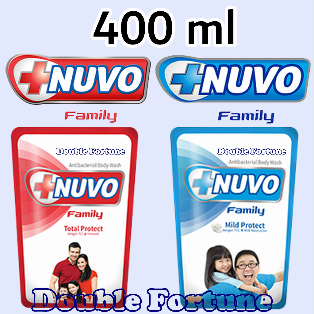 NUVO Family Body Wash Mild Protect Pouch 400ml