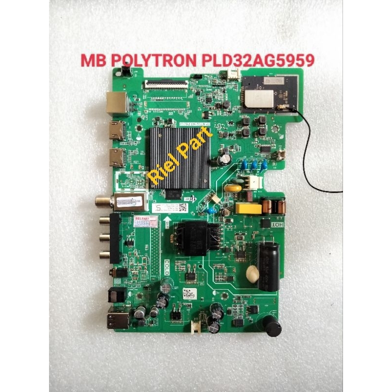 MB MAINBOARD MOBO MODULE MOTHERBOARD MESIN TV LED SMART POLYTRON PLD32AG5959 PLD 32AG5959 - 32BAG595