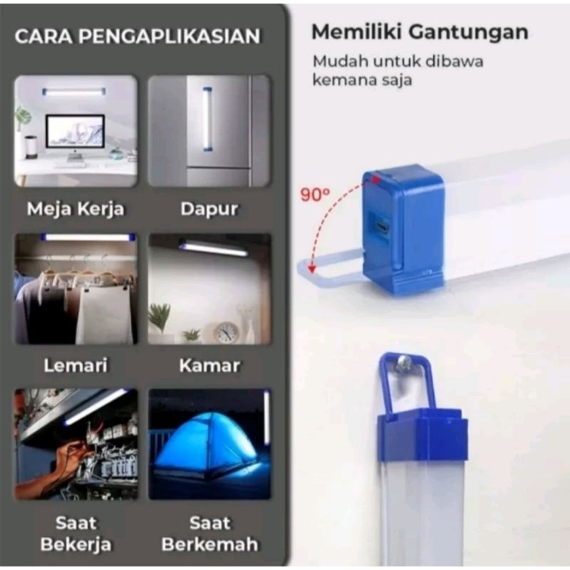 *Lampu led 30w(17cm) *Lampu led 60w(32cm) *Lampu led 80w(52cm)  Keunggulannya Bisa jadi  -Lampu belajar -lampu studio box -lampu camping -lampu kamar -lampu emergency.