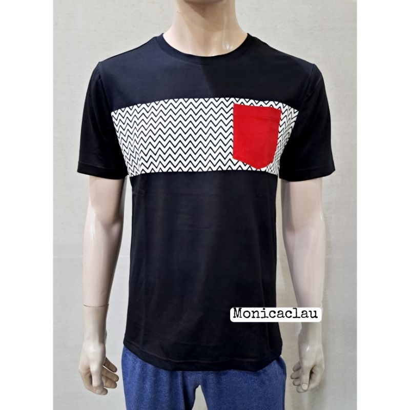 Kaos Pria Poshboy Original Urbana Print Tshirt Katun Hitam