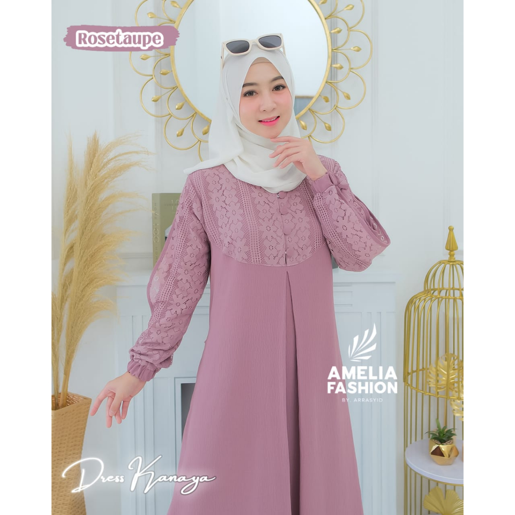 Kanaya Amelia Dress brukat model terbaru mix