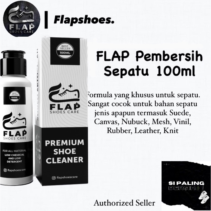 FLAP Cairan Pembersih Sepatu - Shoe Cleaner Sabun Cuci Sepatu 100/250ml