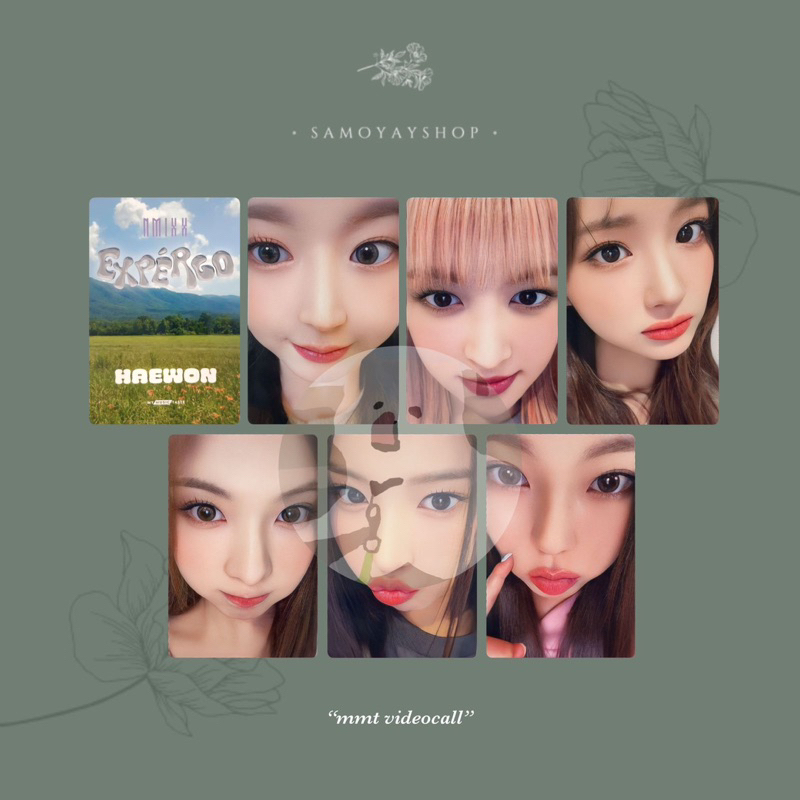 Photocard NMIXX Expergo Pre-Order Benefit Pob Haewon Lily Sullyoon Bae Jiwoo Kyujin