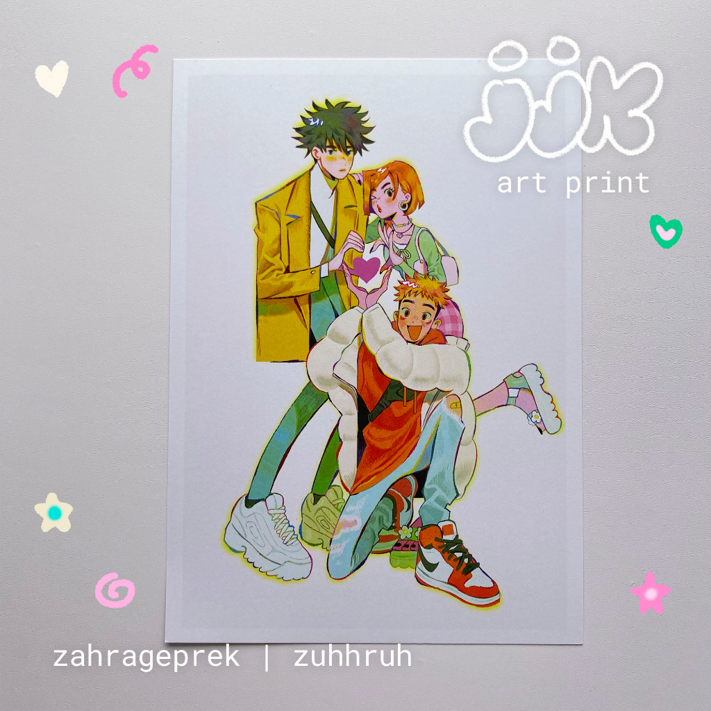 [jjk] trio art print by zahrageprek