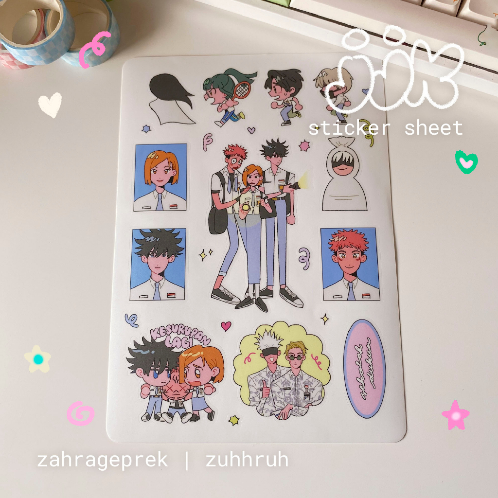 

[jjk] lokal au sticker sheet by zahrageprek